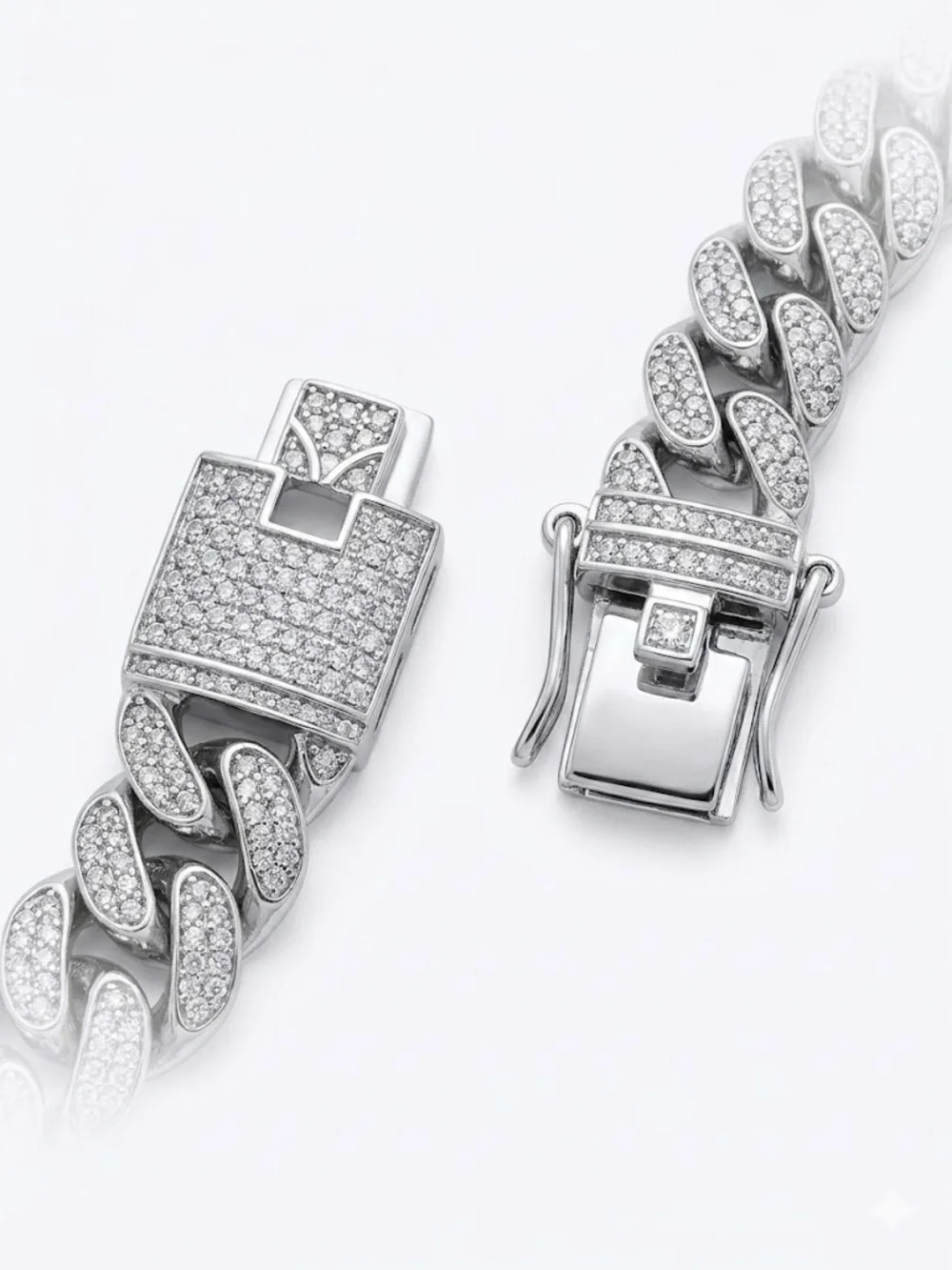 NEW Iced Out 8” Cuban Link Bracelet - Stainless Steel CZ Streetwear Drip